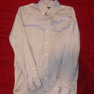 Light Blue Polo Button Down Dress Shirt